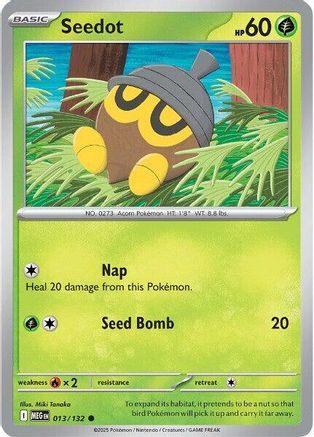 Seedot 013/132 - Reverse Holofoil Mega Evolution