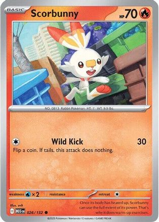 Scorbunny 026/132 Mega Evolution