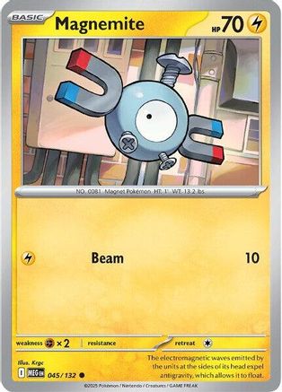 Magnemite 045/132 - Reverse Holofoil Mega Evolution