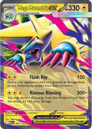 Mega Manectric ex 050/132 - Holofoil Mega Evolution