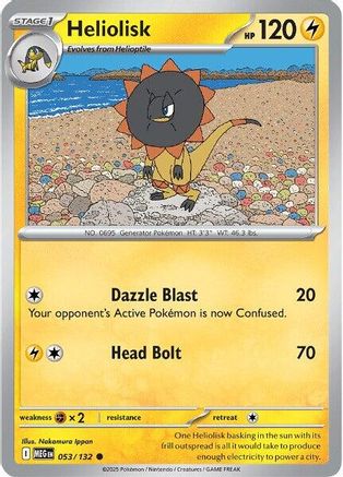 Heliolisk 053/132 - Reverse Holofoil Mega Evolution