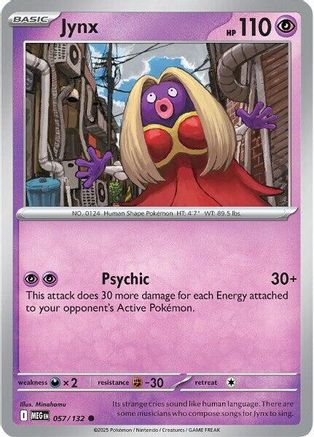 Jynx 057/132 - Reverse Holofoil Mega Evolution