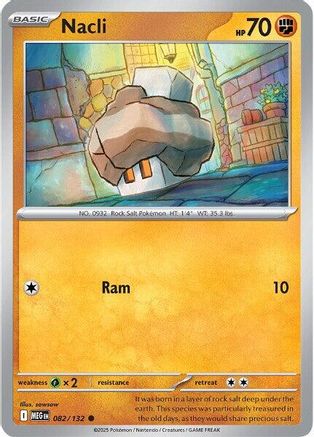 Nacli 082/132 - Reverse Holofoil Mega Evolution