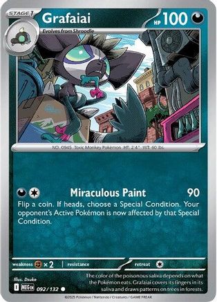 Grafaiai 092/132 - Reverse Holofoil Mega Evolution