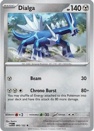 Dialga 095/132 - Reverse Holofoil Mega Evolution