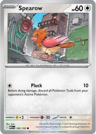 Spearow 102/132 - Reverse Holofoil Mega Evolution