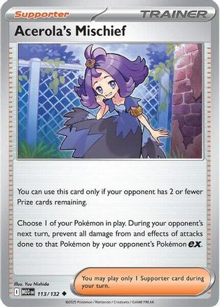 Acerola's Mischief 113/132  ME01 Mega Evolution