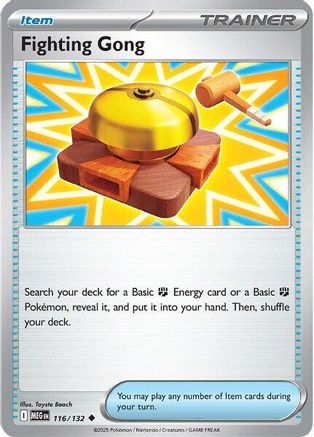 Fighting Gong 116/132 - Reverse Holofoil Mega Evolution