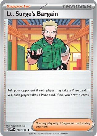 Lt. Surge's Bargain 120/132 - Reverse Holofoil Mega Evolution