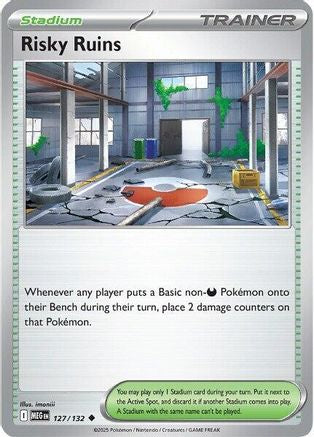 Risky Ruins 127/132 - Reverse Holofoil Mega Evolution