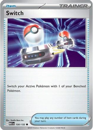 Switch 130/132 - Reverse Holofoil Mega Evolution