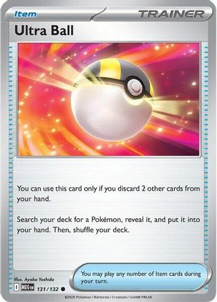 Ultra Ball 131/132 - Reverse Holofoil Mega Evolution