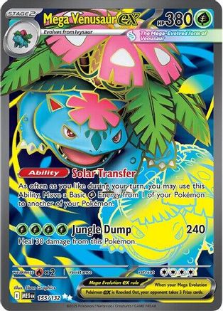Mega Venusaur ex 155/132 - Holofoil Mega Evolution