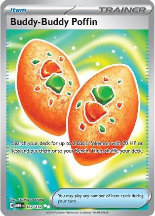 Buddy-Buddy Poffin 167/132 - Holofoil Mega Evolution