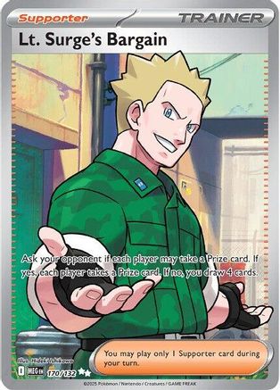 Lt. Surge's Bargain 170/132 - Holofoil Mega Evolution