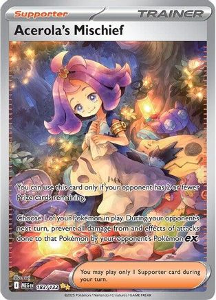 Acerola's Mischief 183/132 - Holofoil Mega Evolution
