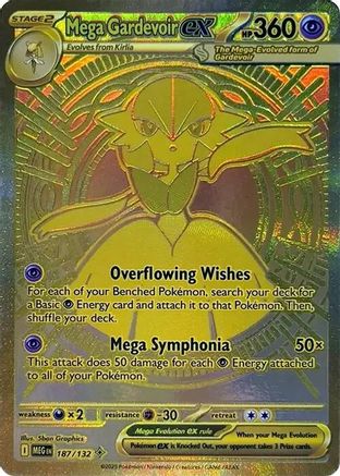 Mega Gardevoir ex 187/132 - Holofoil Mega Evolution