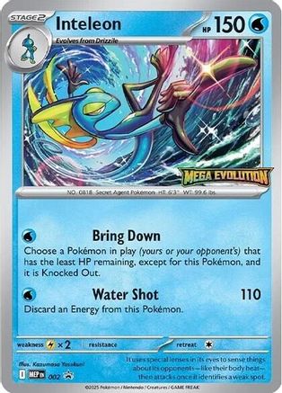 Inteleon 002  Mega Evolution Promo
