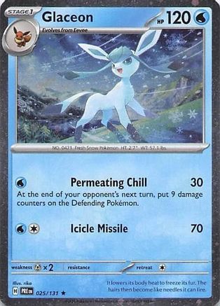 Glaceon (Cosmos Holo) 025/131  - Holofoil Miscellaneous Cards & Products