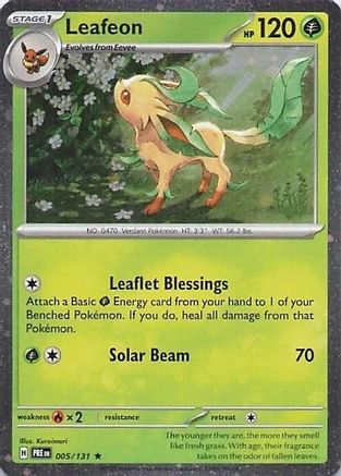 Leafeon (Cosmos Holo) 005/131  - Holofoil Miscellaneous Cards & Products