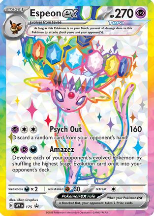 Espeon ex - 175 SVP  - Holofoil SV Scarlet & Violet Promo Cards