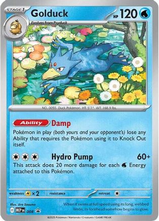 Golduck 008  - Holofoil Mega Evolution Promo