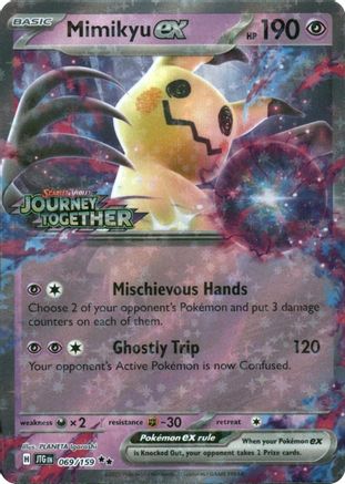 Mimikyu ex (Journey Together Stamped) 069  - Holofoil Miscellaneous Cards & Products