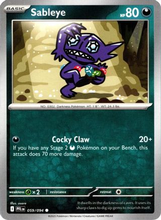 Sableye 059/094 - Reverse Holofoil Phantasmal Flames