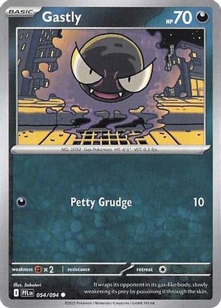 Gastly 054/094 - Reverse Holofoil Phantasmal Flames