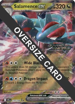 Salamence ex 114/159  - Holofoil Jumbo Cards