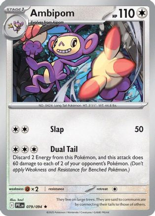 Ambipom 079/094 - Reverse Holofoil Phantasmal Flames