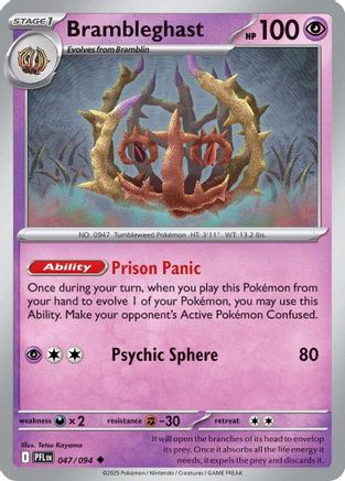 Brambleghast 047/094 - Reverse Holofoil Phantasmal Flames