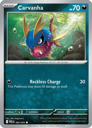 Carvanha 060/094 - Reverse Holofoil Phantasmal Flames