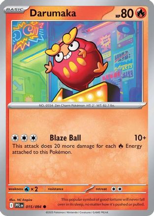 Darumaka 015/094 - Reverse Holofoil Phantasmal Flames