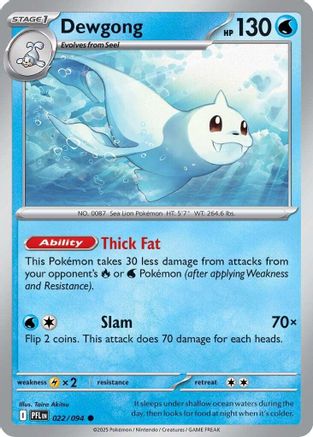 Dewgong 022/094 - Reverse Holofoil Phantasmal Flames
