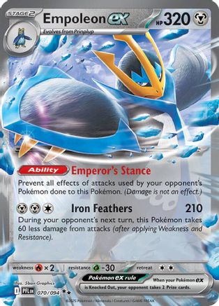 Empoleon ex 070/094 - Holofoil Phantasmal Flames
