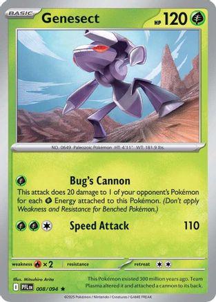 Genesect 008/094 - Reverse Holofoil Phantasmal Flames