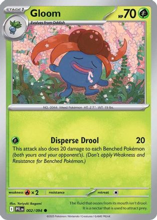 Gloom 002/094 - Reverse Holofoil Phantasmal Flames