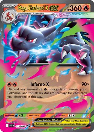 Mega Charizard X ex 013/094 - Holofoil Phantasmal Flames