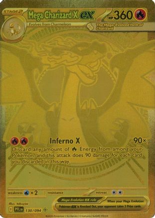 Mega Charizard X ex 130/094 - Holofoil Phantasmal Flames