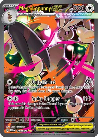 Mega Lopunny ex 128/094 - Holofoil Phantasmal Flames