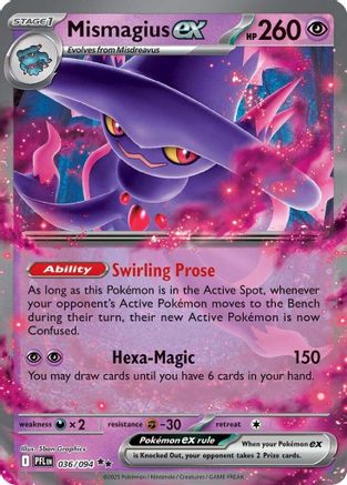 Mismagius ex 036/094 - Holofoil Phantasmal Flames