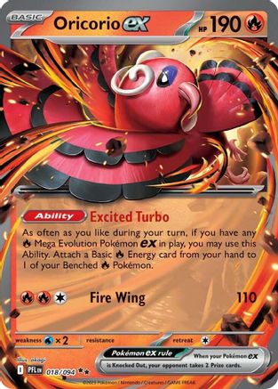 Oricorio ex 018/094 - Holofoil Phantasmal Flames