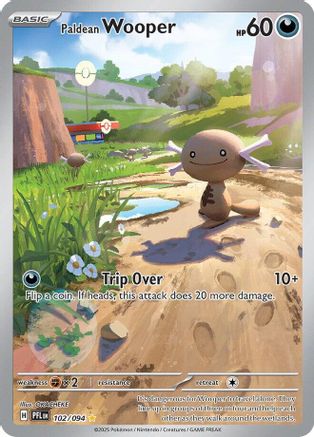 Paldean Wooper 102/094 - Holofoil Phantasmal Flames
