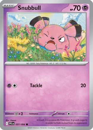 Snubbull 037/094 - Reverse Holofoil Phantasmal Flames