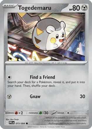 Togedemaru 073/094 - Reverse Holofoil Phantasmal Flames