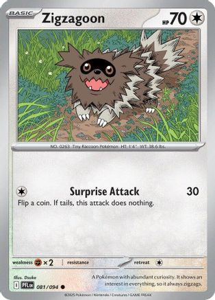 Zigzagoon 081/094 - Reverse Holofoil Phantasmal Flames