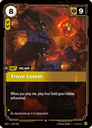 Trove Golem 174/221 - Spiritforged Foil
