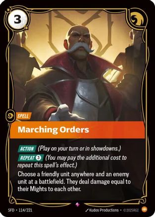 Marching Orders 114/221 - Spiritforged Foil