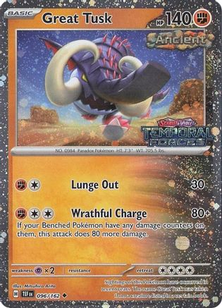 Great Tusk (Temporal Forces Stamped) 096/162  - Holofoil Miscellaneous Cards & Products